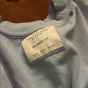 Denim & Flower Soft Baby Blue Relaxed Tee